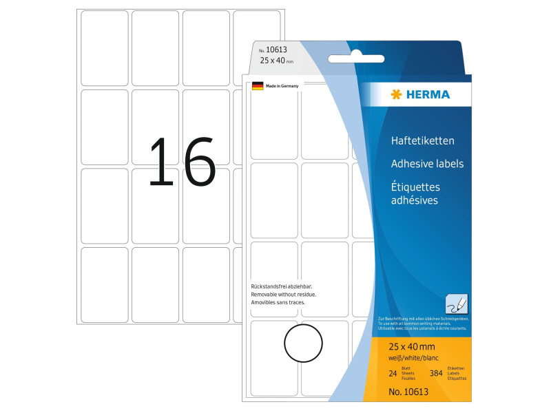 HERMA Étiquette multi-usage, 25x40mm, inscriptible à la main