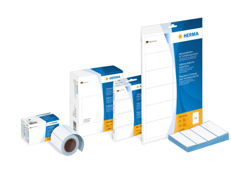 HERMA Etiquette d'adresse, 89 x 42 mm, en continu, blanc