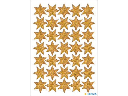 HERMA Sticker de Noel DECOR 'étoiles', asssorti, or