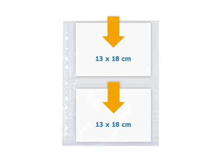 HERMA Pochettes transparentes Fotophan A4, pour photos