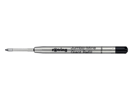 rotring Recharge Jumbo pour stylo bille, M, noir