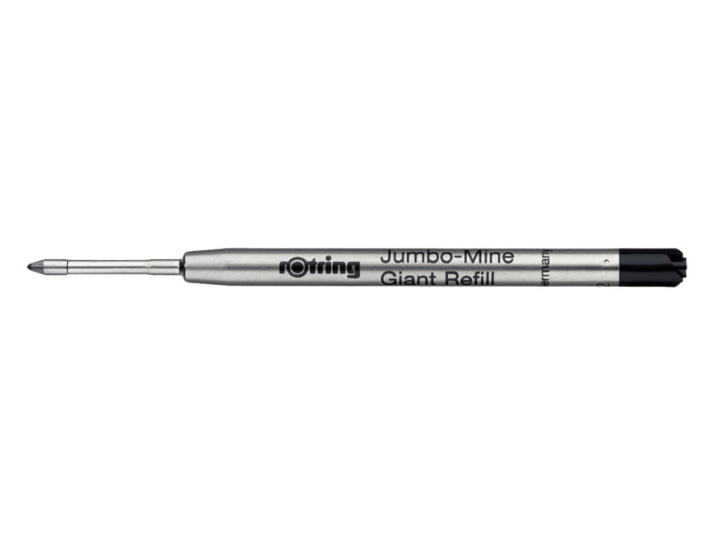rotring Recharge Jumbo pour stylo bille, M, noir