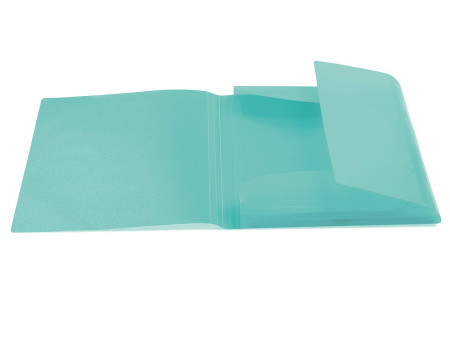 HERMA Chemise à élastiques, PP, A4, turquoise translucide