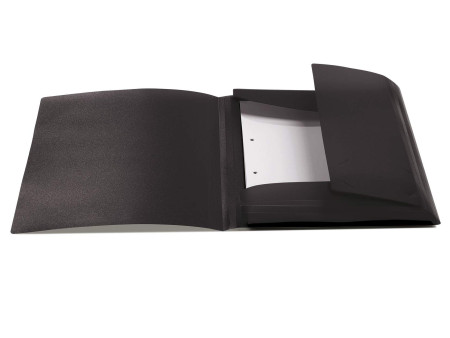 HERMA Chemise à élastiques, PP, A4, noir translucide