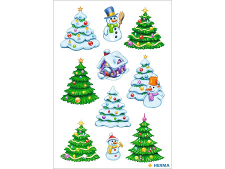 HERMA Sticker de Noël DECOR 'Forêt à Noël'