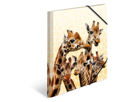 HERMA Chemise à élastiques Animaux exotiques, A4, girafes