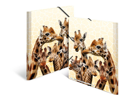 HERMA Chemise à élastiques Animaux exotiques, A4, girafes