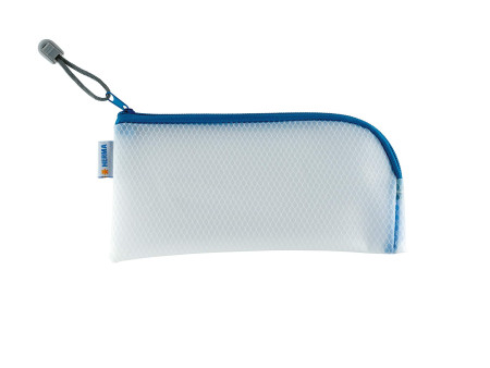 HERMA Pochette à fermeture à zip 'Mesh Bags', bleu