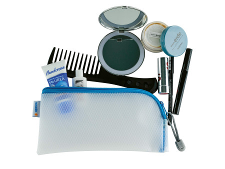 HERMA Pochette à fermeture à zip 'Mesh Bags', bleu
