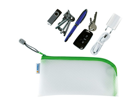 HERMA Pochette à fermeture à zip 'Mesh Bags', vert