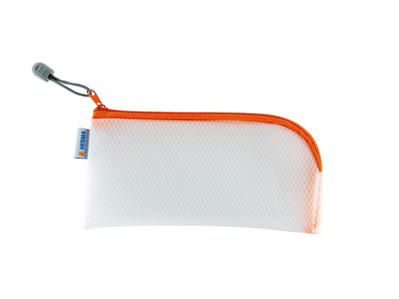HERMA Pochette à fermeture à zip 'Mesh Bags', orange