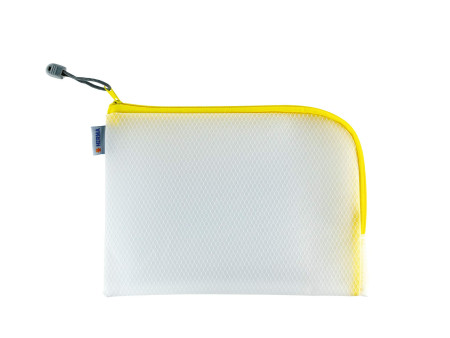 HERMA Pochette à fermeture à zip 'Mesh Bags', A5, jaune
