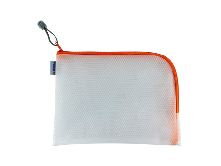 HERMA Pochette à fermeture à zip 'Mesh Bags', A5, orange