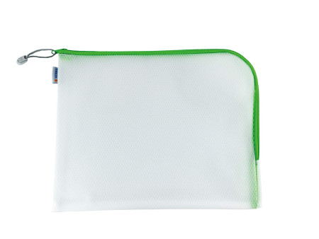 HERMA Pochette à fermeture à zip 'Mesh Bags', A4, vert