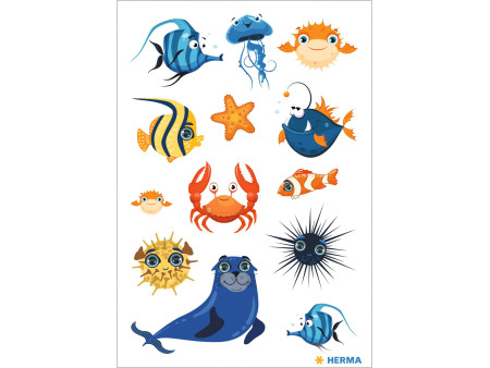 HERMA Sticker MAGIC 'Drôles d'animaux marins'