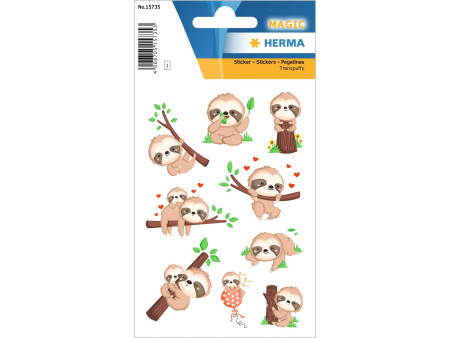 HERMA Sticker MAGIC 'Petits paresseux'
