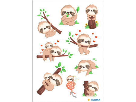 HERMA Sticker MAGIC 'Petits paresseux'