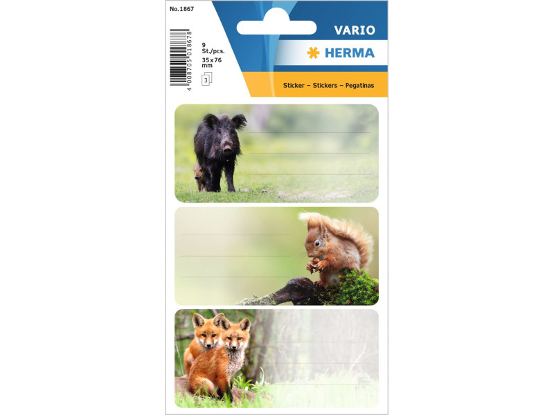 HERMA Étiquette pour livre VARIO 'Animaux de la forêt'