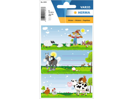 HERMA Étiquette pour livre VARIO 'Petite ferme'