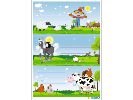 HERMA Étiquette pour livre VARIO 'Petite ferme'