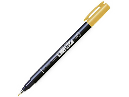 Tombow Stylo de calligraphie Fudenosuke, gris