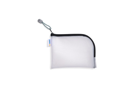 HERMA Pochette à fermeture à zip 'Mesh Bags', A6, noir