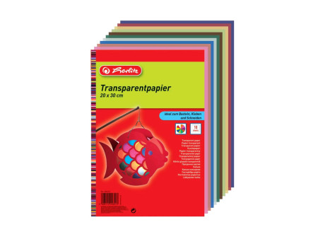 herlitz Papier transparent, 200 x 300 mm, 10 feuilles