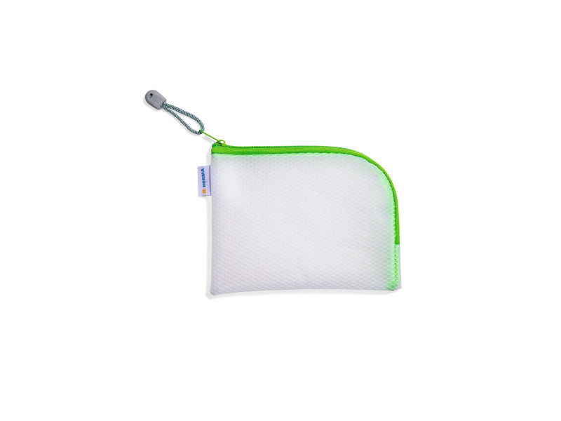 HERMA Pochette à fermeture à zip 'Mesh Bags', A6, vert