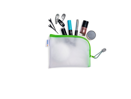 HERMA Pochette à fermeture à zip 'Mesh Bags', A6, vert