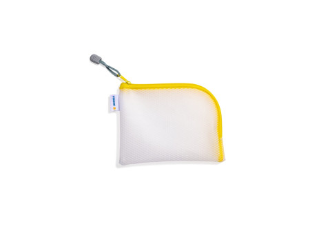 HERMA Pochette à fermeture à zip 'Mesh Bags', A6, jaune