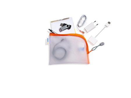 HERMA Pochette à fermeture à zip 'Mesh Bags', A6, orange