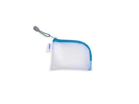 HERMA Pochette à fermeture à zip 'Mesh Bags', A7, bleu