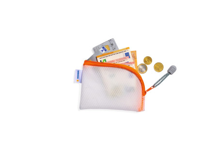 HERMA Pochette à fermeture à zip 'Mesh Bags', A7, orange