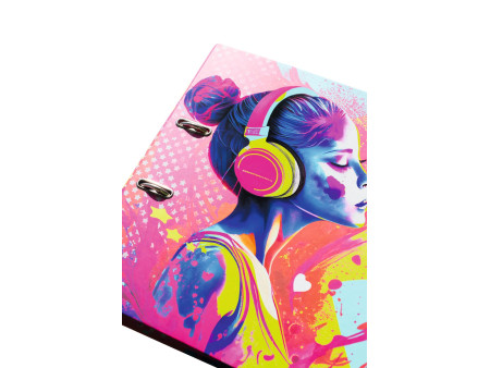 HERMA Classeur à motifs 'Music Girl', A4, 70 m