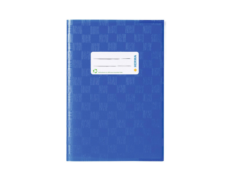HERMA Protège-cahier, A5, en PP, bleu foncé opaque