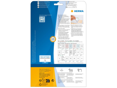 HERMA Etiquettes badges SPECIAL, 88,9 x 33,8 mm, blanc