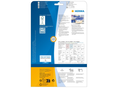 HERMA Etiquettes pour surgelés SuperPrint, 66 x 33,8 mm,