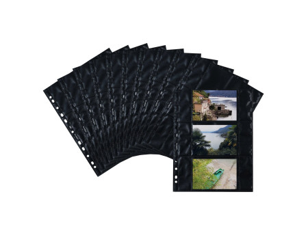 HERMA Pochettes transparentes A4 Fotophan, pour photos 9x13