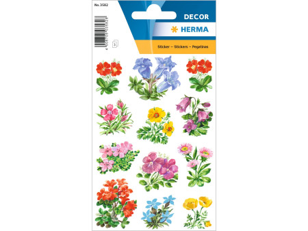 HERMA Autocollants DECOR 'Fleurs de montagne'