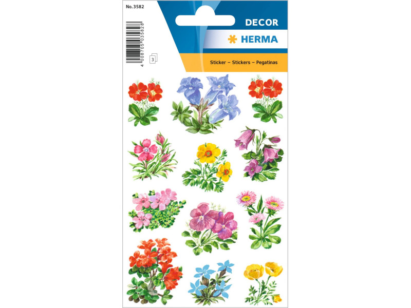 HERMA Autocollants DECOR 'Fleurs de montagne'