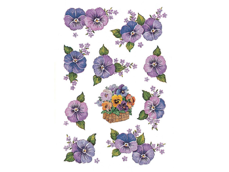 HERMA Autocollants DECOR 'Pensées'