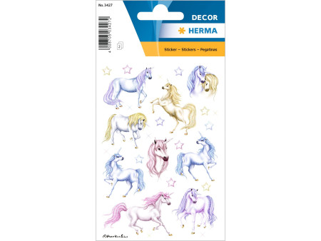 HERMA Autocollants DECOR 'Licornes'