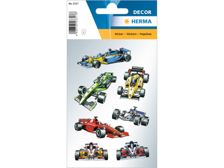 HERMA sticker DECOR 'Voitures de course'