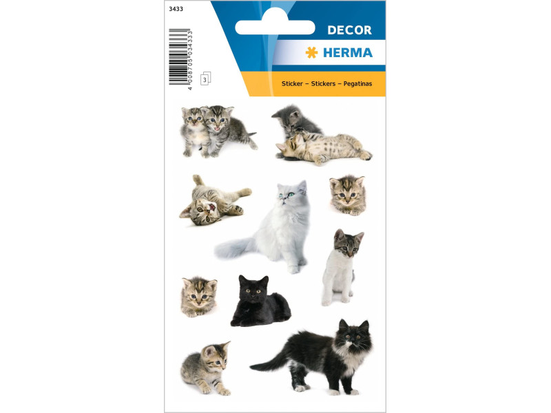 HERMA Autocollants DECOR 'Photos de chats'