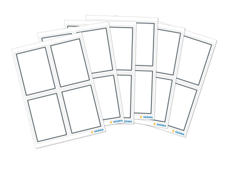HERMA Etiquettes pour livres, 40 x 55 mm, conception marge