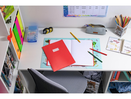 HERMA Protège-cahier, en papier, A5, rouge foncé