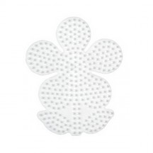 Hama Plaque pour perles "fleur", blanc