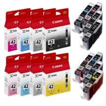 Cartouches Canon CLI-42 - Pack de 8 Cartouches (bk/c/m/y/pm/pc/gy/lgy)