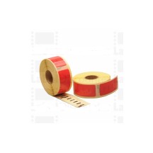 Etiquettes compatibles DYMO 11352R - S0722520 - 54mmX25mm - 500 pieces - rouge