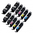 Multipack compatible Canon CLI-551 PGI-550 (11 cartouches)